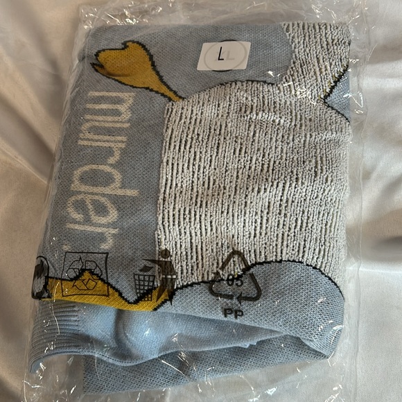 AELFRIC EDEN CUTE MURDER GOOSE PATTERN KNIT SWEATER. Size L. NWT - Picture 10 of 11